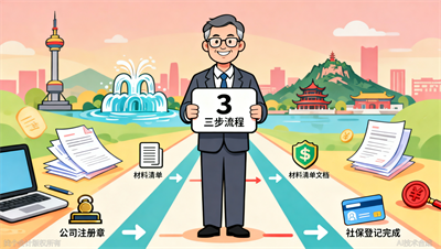 济南公司注册社保登记：3步流程（附所需材料清单）